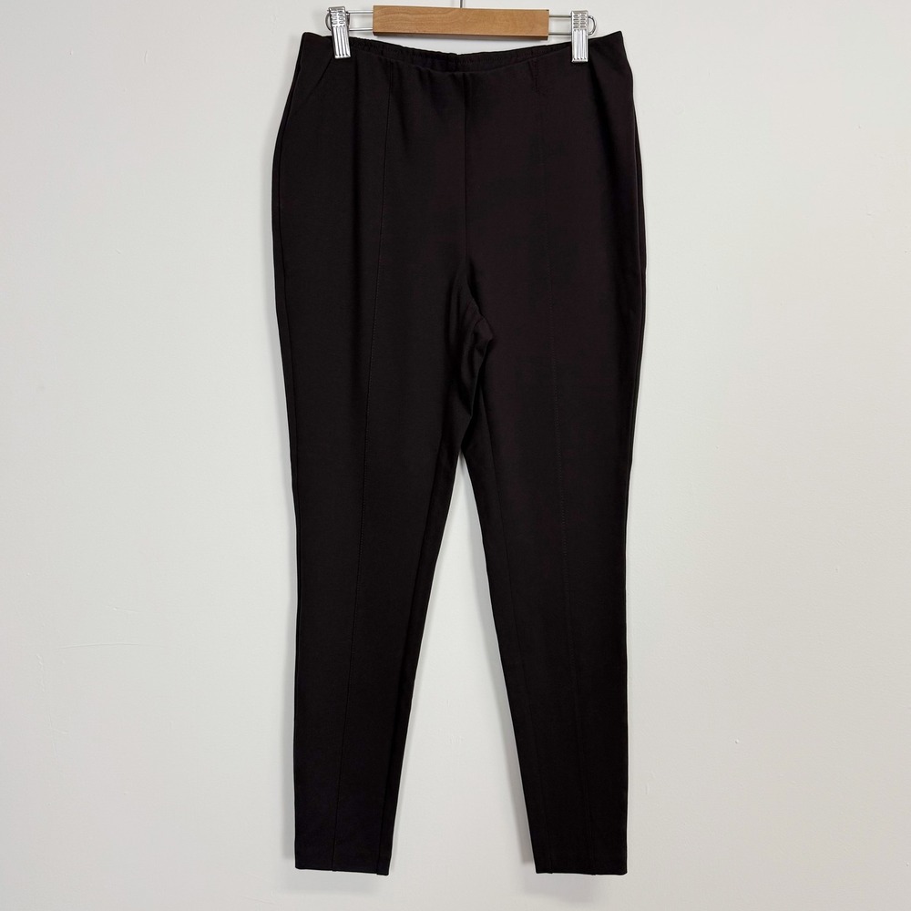 J Jill Pants Womens Small Brown Espresso Petite Small SP Ponte Leggings NWT